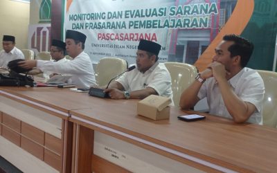 Gugus Penjamin Mutu Pascasarjana UIN Mataram Melakukan Monitoring dan Evaluasi Sarana Prasarana Pembelajaran
