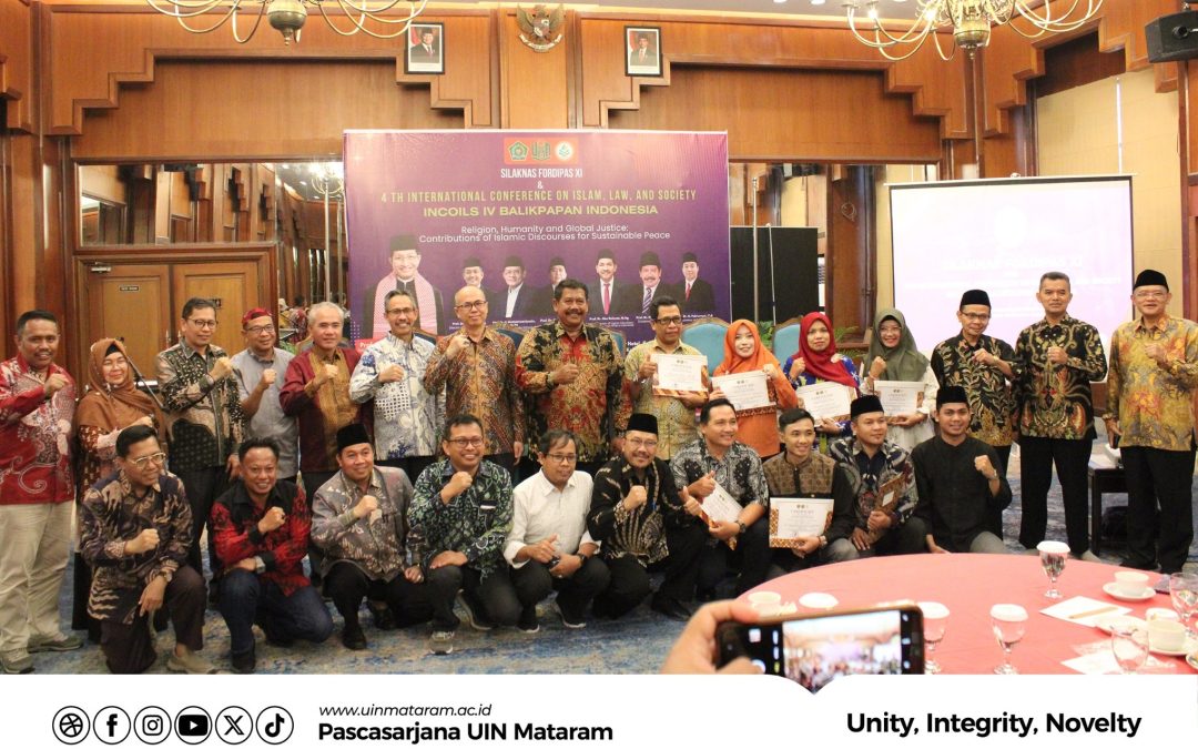 Mahasiswa Pascasarjana UIN Mataram Borong Penghargaan Best Presenterspada 4th International Conference on Islam, Law and Society (INCOILS) IV Balikpapan Indonesia.