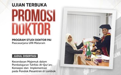 UJIAN PROMOSI DOKTOR PASCASARJANA UIN MATARAM SITI BADRIYAH